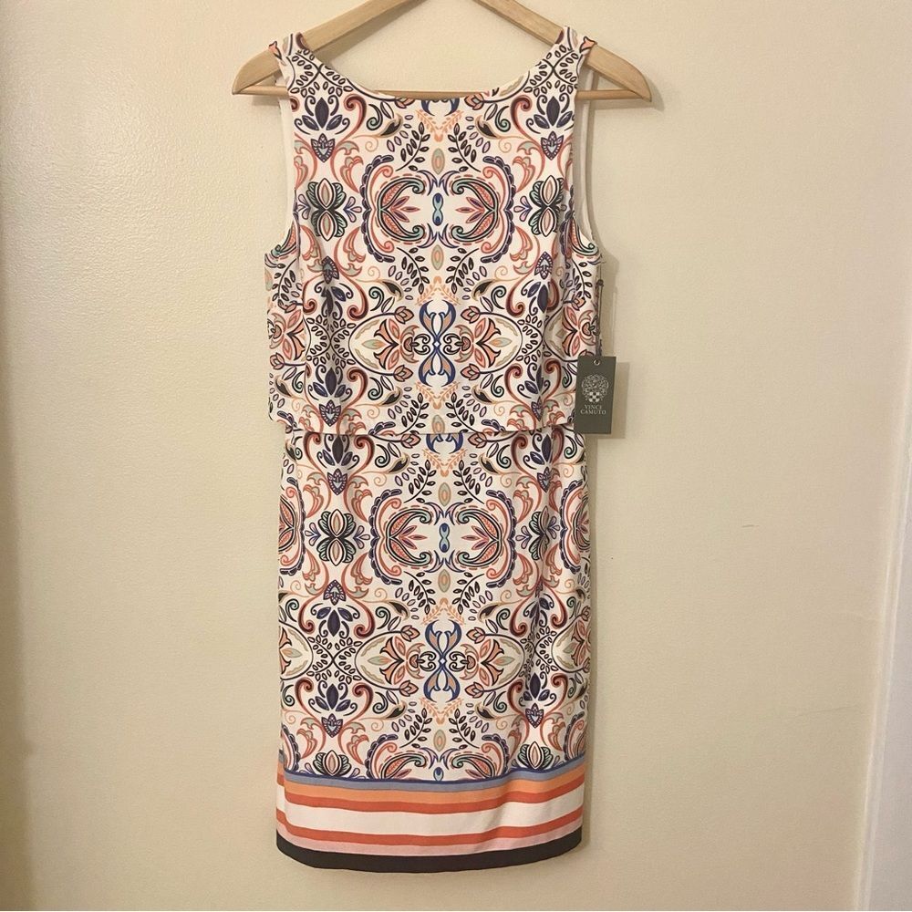 NWT Vince Camuto V back sheath dress Size 6